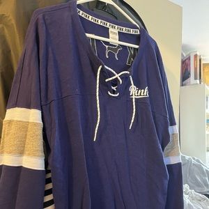 Pink Victoria Secret long sleeves sz L